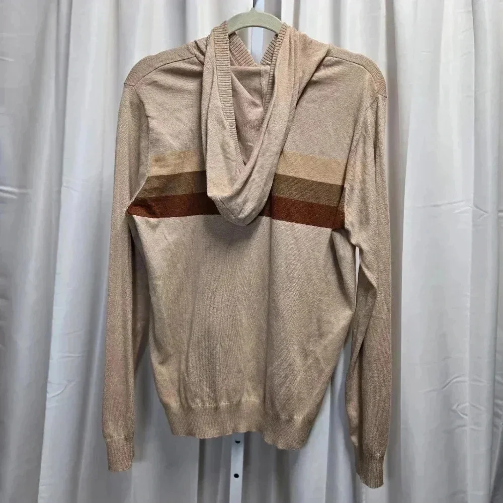 Hawker Rye *StitchFix* men's Cashmere Blend hooded Sweater Sz Med NWT